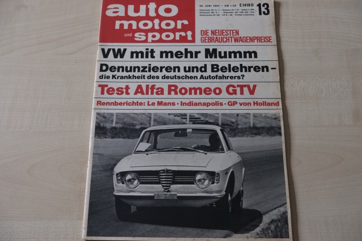 Deckblatt Auto Motor und Sport (13/1967)